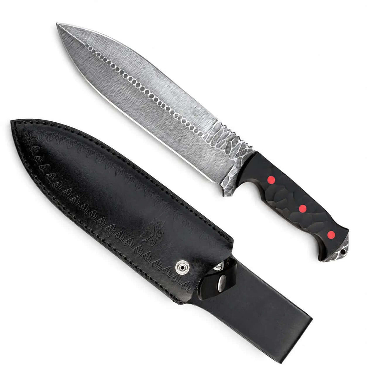 Handmade Bowie Knife – Full Tang Hunting Knife with G10 Handle - Unique Blades Runner