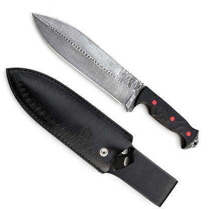 Handmade Bowie Knife – Full Tang Hunting Knife with G10 Handle - Unique Blades Runner