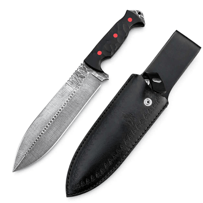 Handmade Bowie Knife – Full Tang Hunting Knife with G10 Handle - Unique Blades Runner