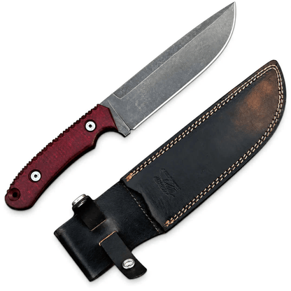 Handmade Bushcraft Knife – Full Tang Carbon Steel Blade - Unique Blades Runner