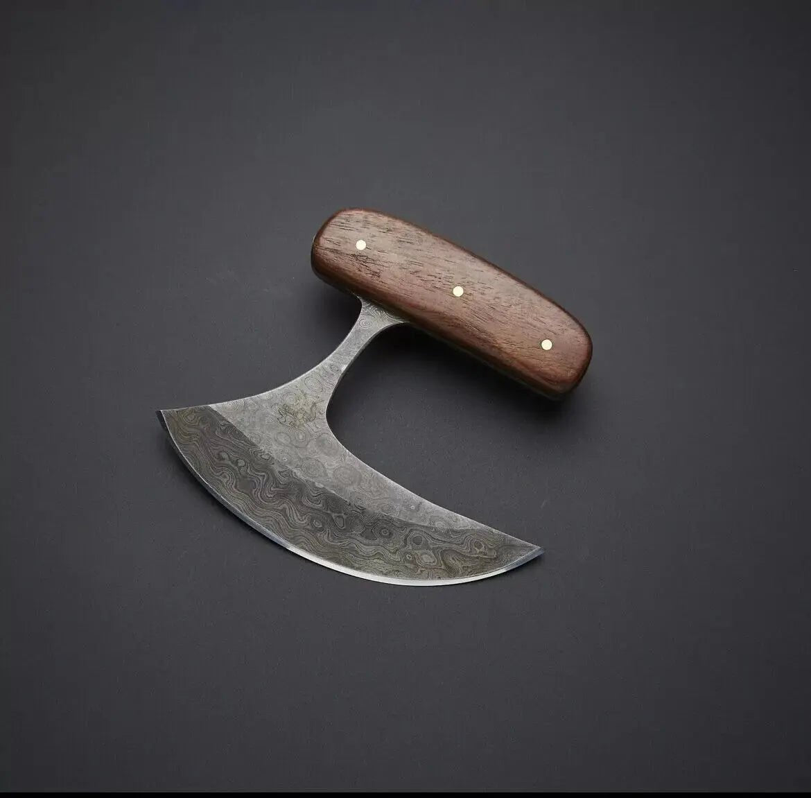 Handmade Damascus Steel ULU Knife – Best Gift for Men & Women | Multi-Purpose Ulu & Pizza Cutter - Unique Blades Runner