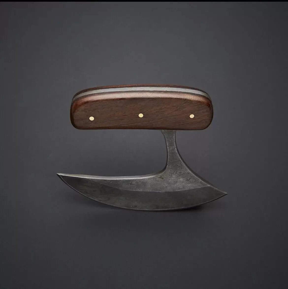 Handmade Damascus Steel ULU Knife – Best Gift for Men & Women | Multi-Purpose Ulu & Pizza Cutter - Unique Blades Runner