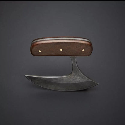 Handmade Damascus Steel ULU Knife – Best Gift for Men & Women | Multi-Purpose Ulu & Pizza Cutter - Unique Blades Runner