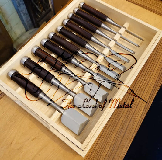 Handmade High Carbon Steel Chisel Set - Durable & Precision Tools - Unique Blades Runner