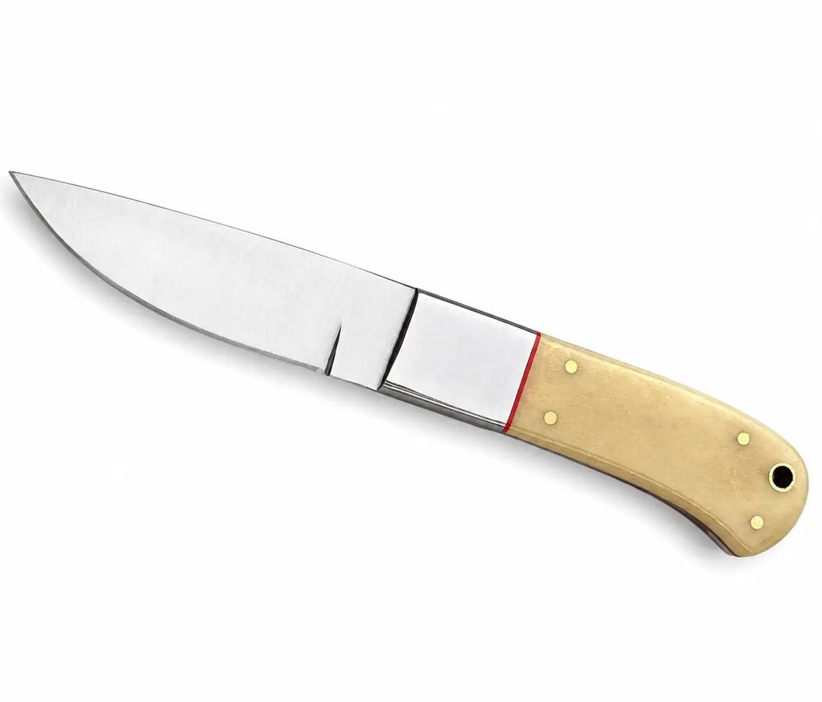 Handmade Hunting Skinner Knife with Bone Handle - Unique Blades Runner