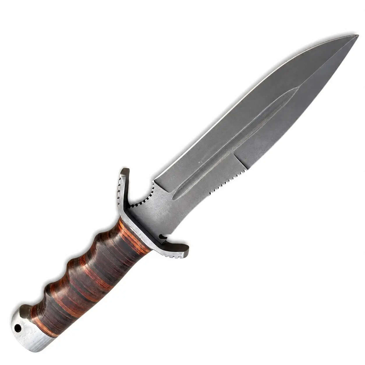 Handmade Russian Survival Knife – Fixed Blade with Leather Handle - Unique Blades Runner
