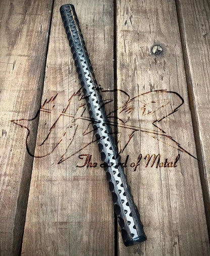 Handmade Steel & Wood Tire Thumper | 12” Trucker Knocking Stick Tool - Unique Blades Runner