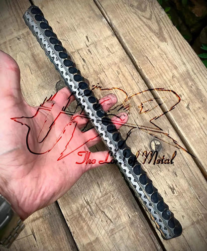 Handmade Steel & Wood Tire Thumper | 12” Trucker Knocking Stick Tool - Unique Blades Runner