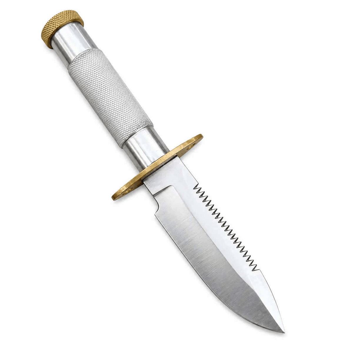 Handmade Survival Knife – Hollow Handle Fixed Blade with Sawback Spine - Unique Blades Runner