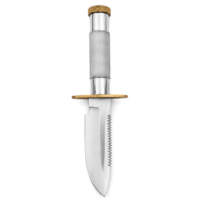 Handmade Survival Knife – Hollow Handle Fixed Blade with Sawback Spine - Unique Blades Runner