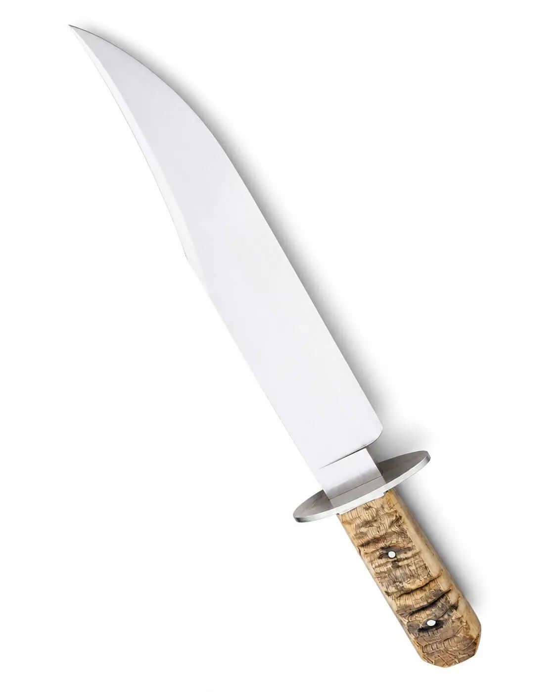 Horn Handle Bowie Knife – Handmade Large Fixed Blade - Unique Blades Runner