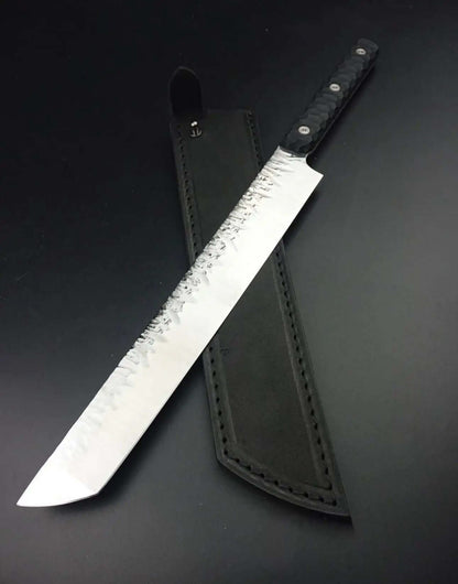 Japanese Yanagiba Sashimi Knife – Hammer Forged Blade with G10 Handle - Unique Blades Runner