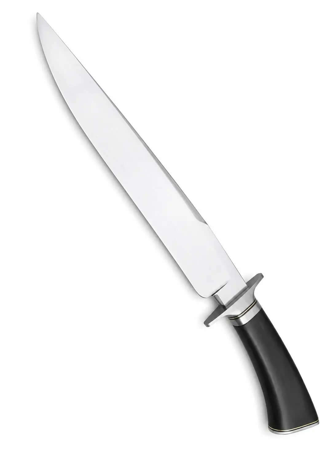 Large Bowie Knife – Handmade Fixed Blade with Black Handle - Unique Blades Runner