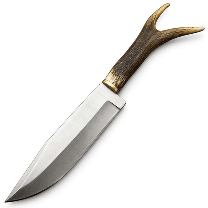 Legend of the Fall Knife - Antler Handle & Leather Sheath - Unique Blades Runner