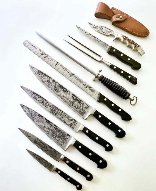 Limited Edition Vintage J.A. Henckels Twinworks (Solingen, Germany) 10-Piece Boxed Cutlery Set - Unique Blades Runner