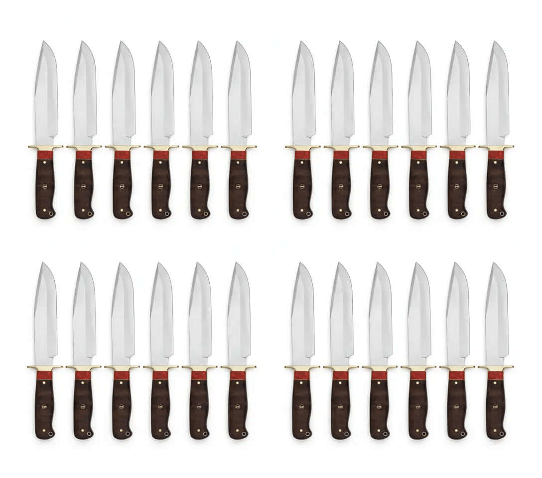 Lot of 20 Bowie Knives | Handmade Classic Bowie Knife Bulk Set with Sheaths - Unique Blades Runner