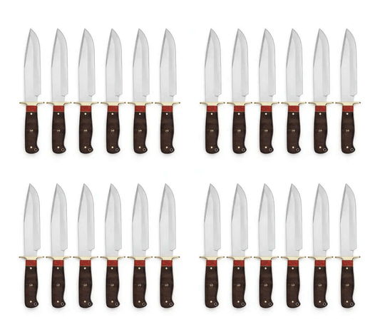 Lot of 20 Bowie Knives | Handmade Classic Bowie Knife Bulk Set with Sheaths - Unique Blades Runner
