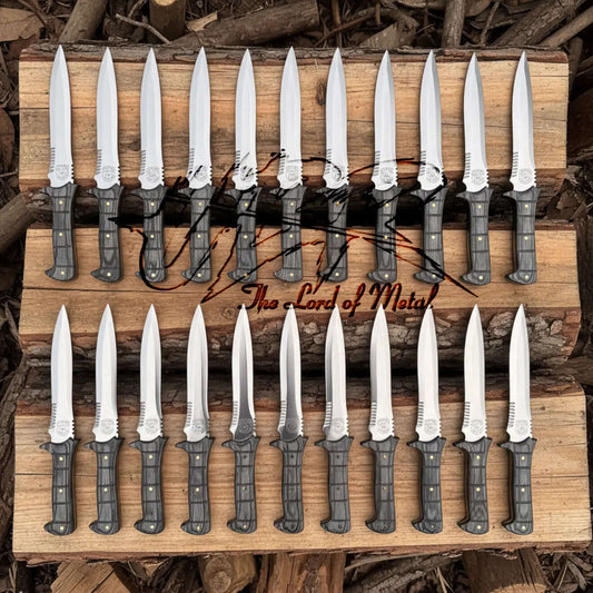 Lot of 20 Resident Evil 4 Knives | Jack Krauser Knives | Handmade Replica Set - Unique Blades Runner