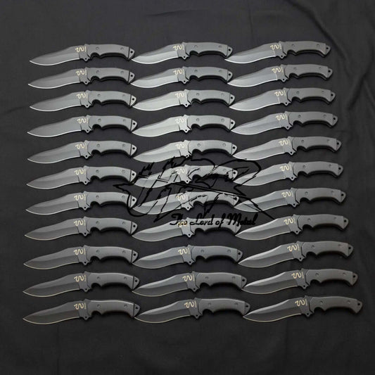 Lot of 30 Ada Wong Knives RE4 Replica | Black Coated Handmade Set - Unique Blades Runner