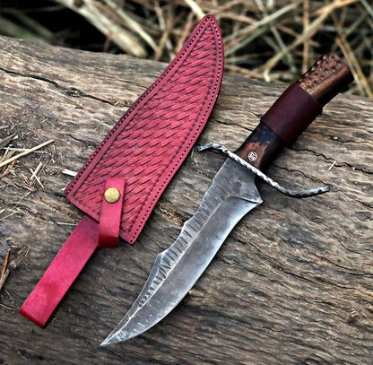 Lot of 50 Carbon Steel Bowie Knives | Handmade Bulk Knife Set with Sheaths - Unique Blades Runner