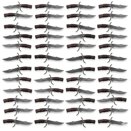 Lot of 50 Carbon Steel Bowie Knives | Handmade Bulk Knife Set with Sheaths - Unique Blades Runner