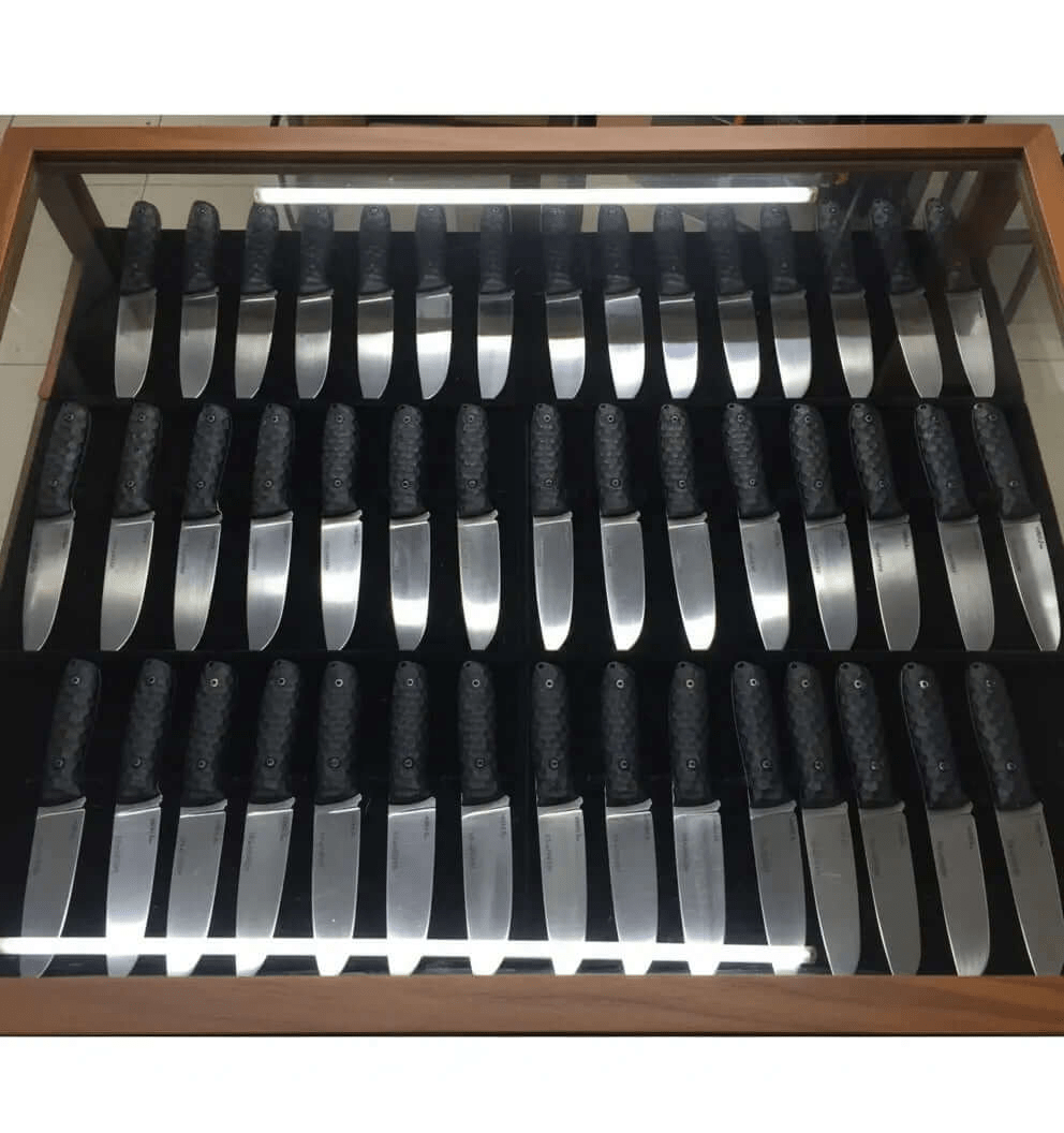 Lot of 50 Carbon Steel Knives | Handmade Polished Blade Display Set - Unique Blades Runner