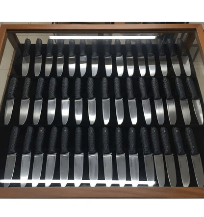 Lot of 50 Carbon Steel Knives | Handmade Polished Blade Display Set - Unique Blades Runner