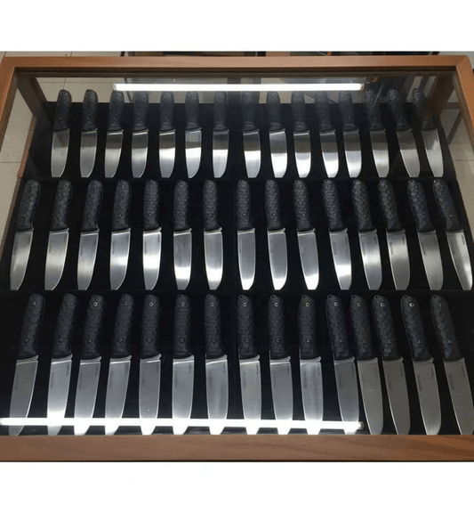 Lot of 50 Carbon Steel Knives | Handmade Polished Blade Display Set - Unique Blades Runner