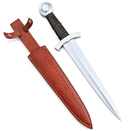 Medieval Knight Knife- Handmade Double Edge Historical Replica - Unique Blades Runner