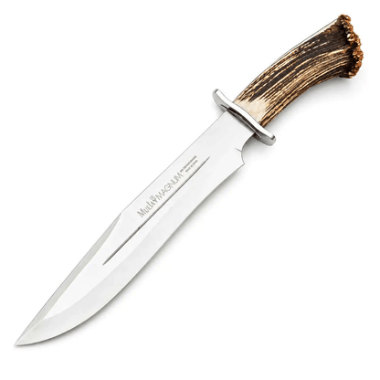 Muela Magnum 26 Stag Handle Bowie Knife – Spanish Classic Fixed Blade - Unique Blades Runner