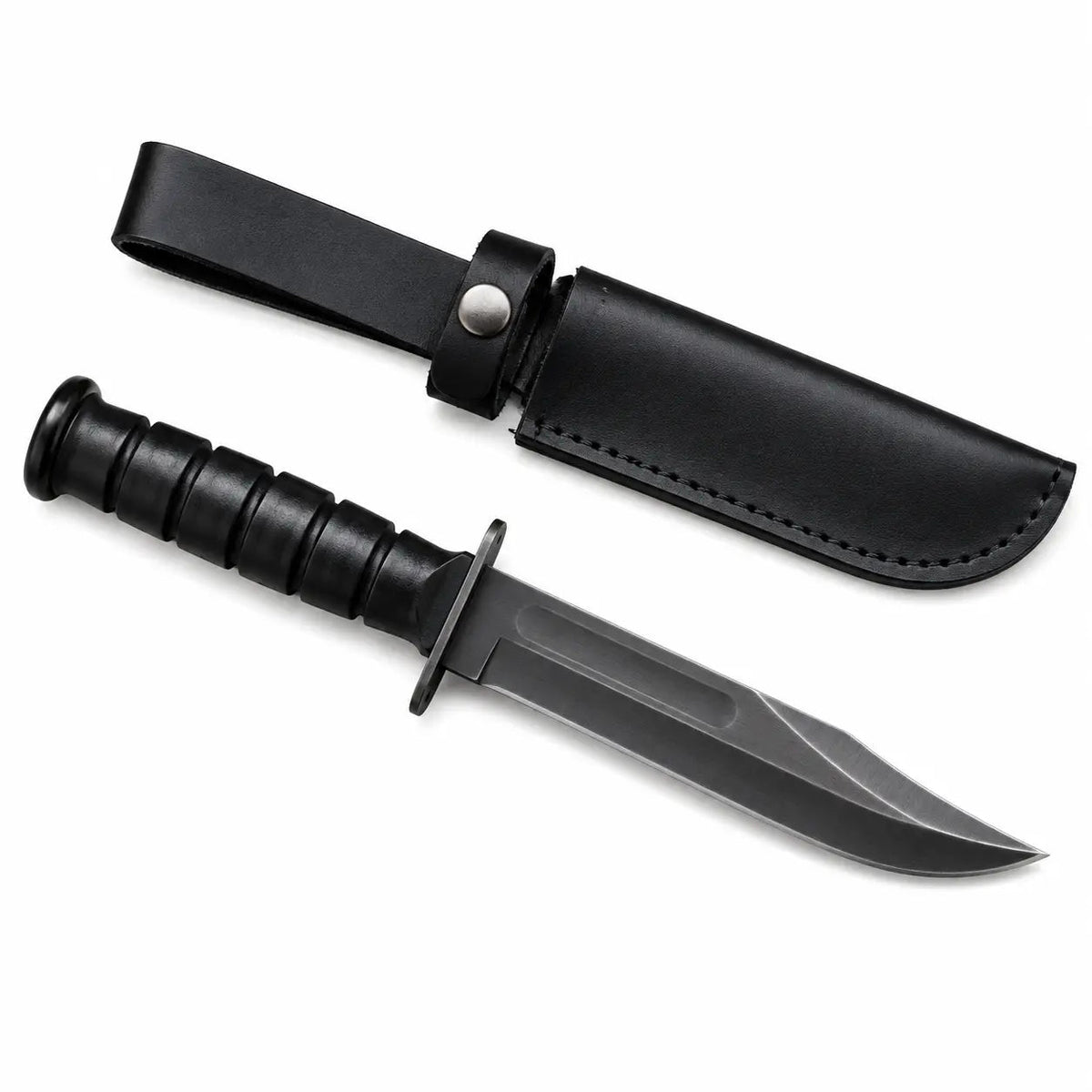Ontario 498 Marine Combat Knife with Leather Sheath – KA-BAR USMC - Unique Blades Runner