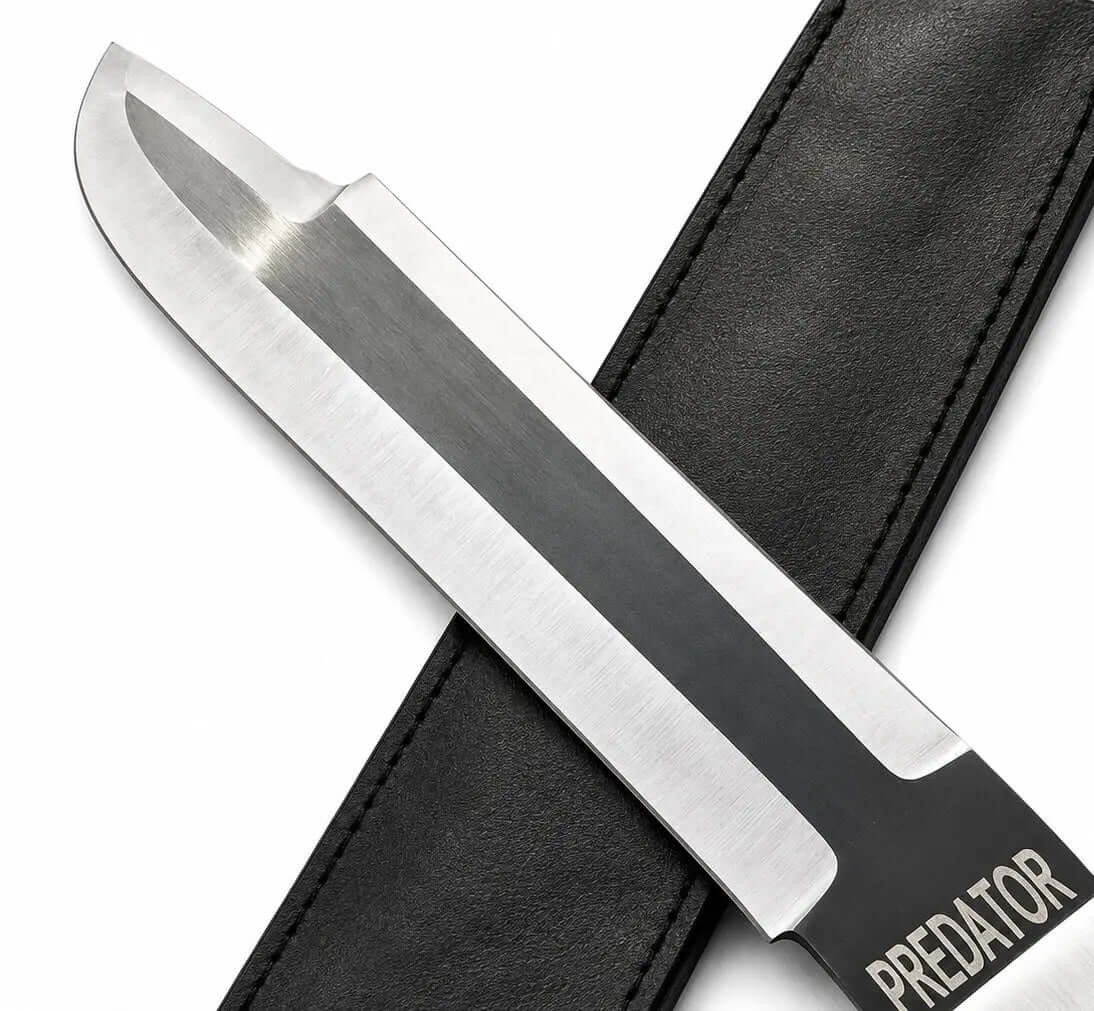Predator Bowie Knife - High Carbon Steel with Leather Sheath - Unique Blades Runner