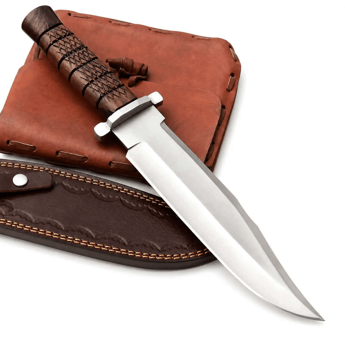 RPD Knife – Handmade Resident Evil Fixed Blade with Leather Sheath - Unique Blades Runner
