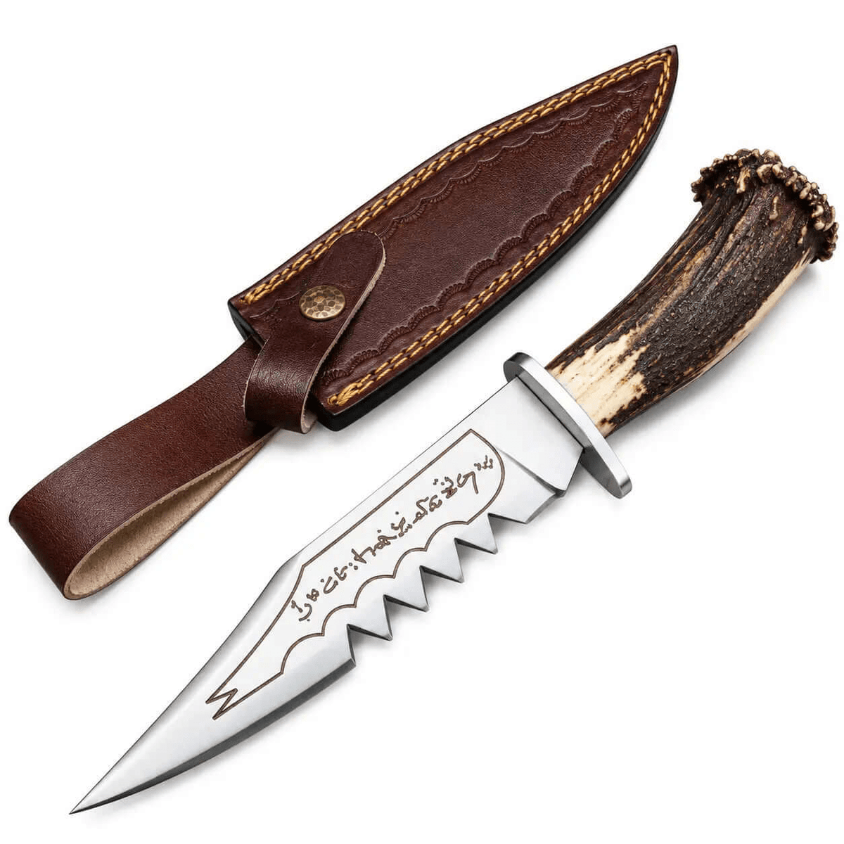 Ruby's Demon Killing Knife - Supernatural knife - Ruby's Prop Knife With Stag Antler - Unique Blades Runner