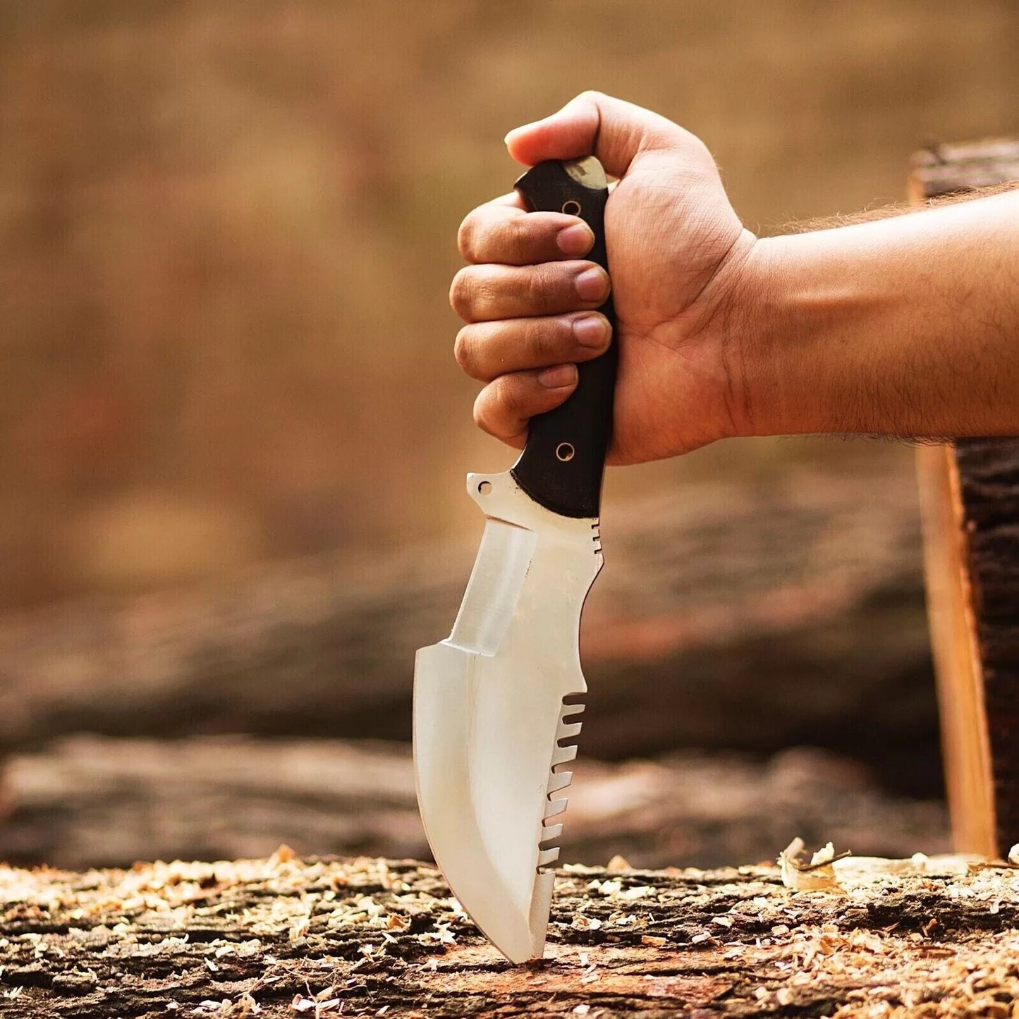 UBR Custom Handmade D2 Tool Steel Tracker Knife | Hunting & Camping Knife Unique Blades Runner