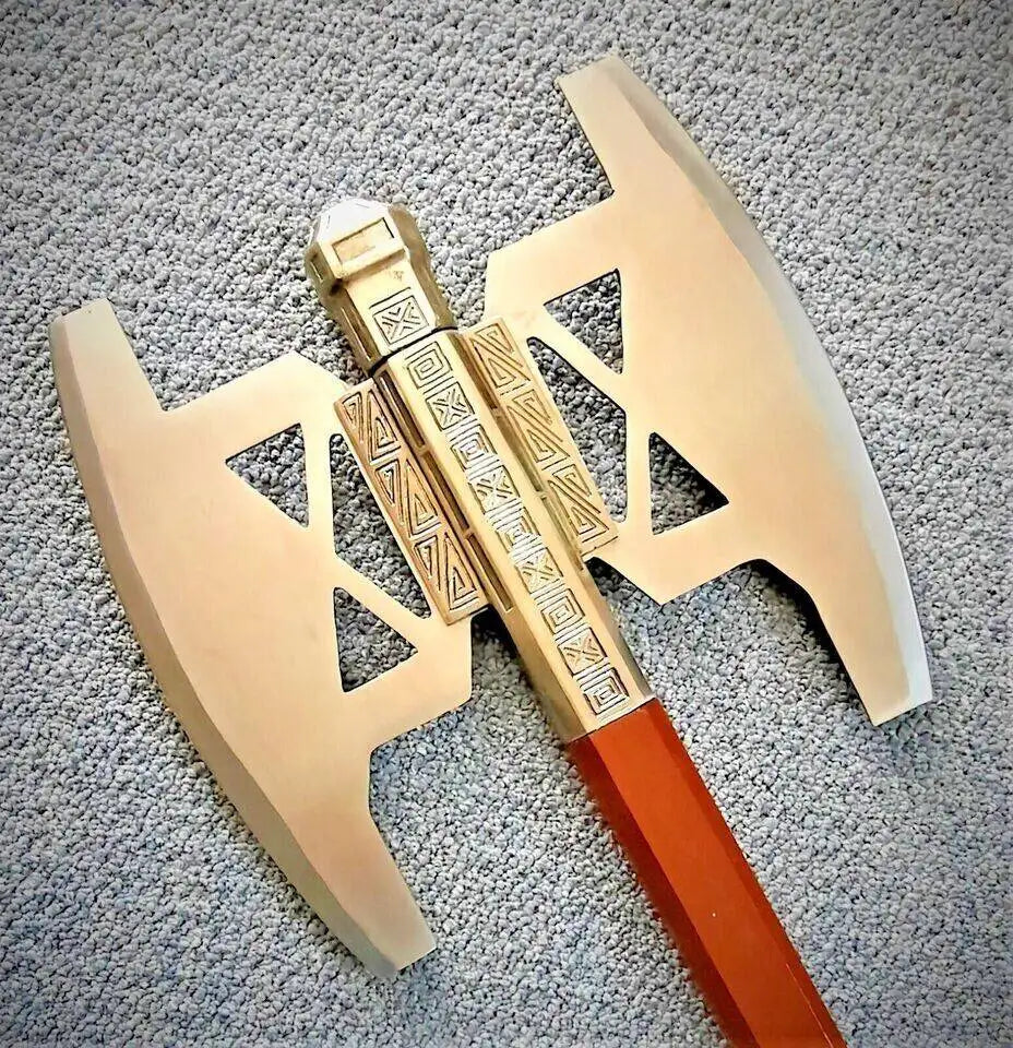 The Hobbit Battle Axe of Gimli – Handmade High Carbon Steel Axe with Leather Sheath Unique Blades Runner