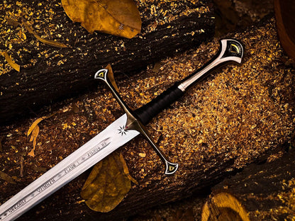 Anduril Sword Replica | Handmade King Elessar Sword Collectible | LOTR Sword Unique Blades Runner