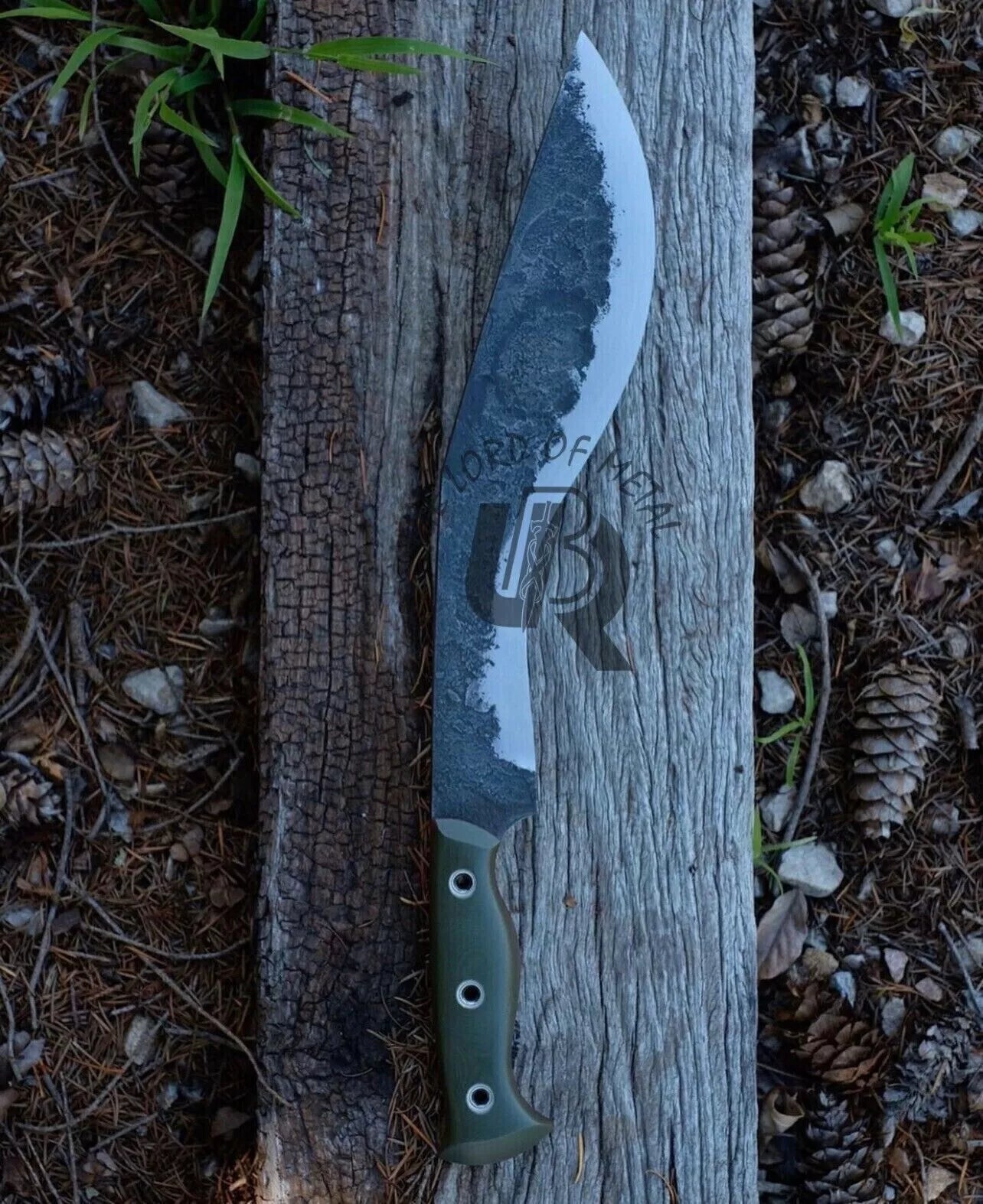 Custom Handmade High Carbon Steel Kukri Knife – UBR Hunting Knife with Micarta Handle Unique Blades Runner