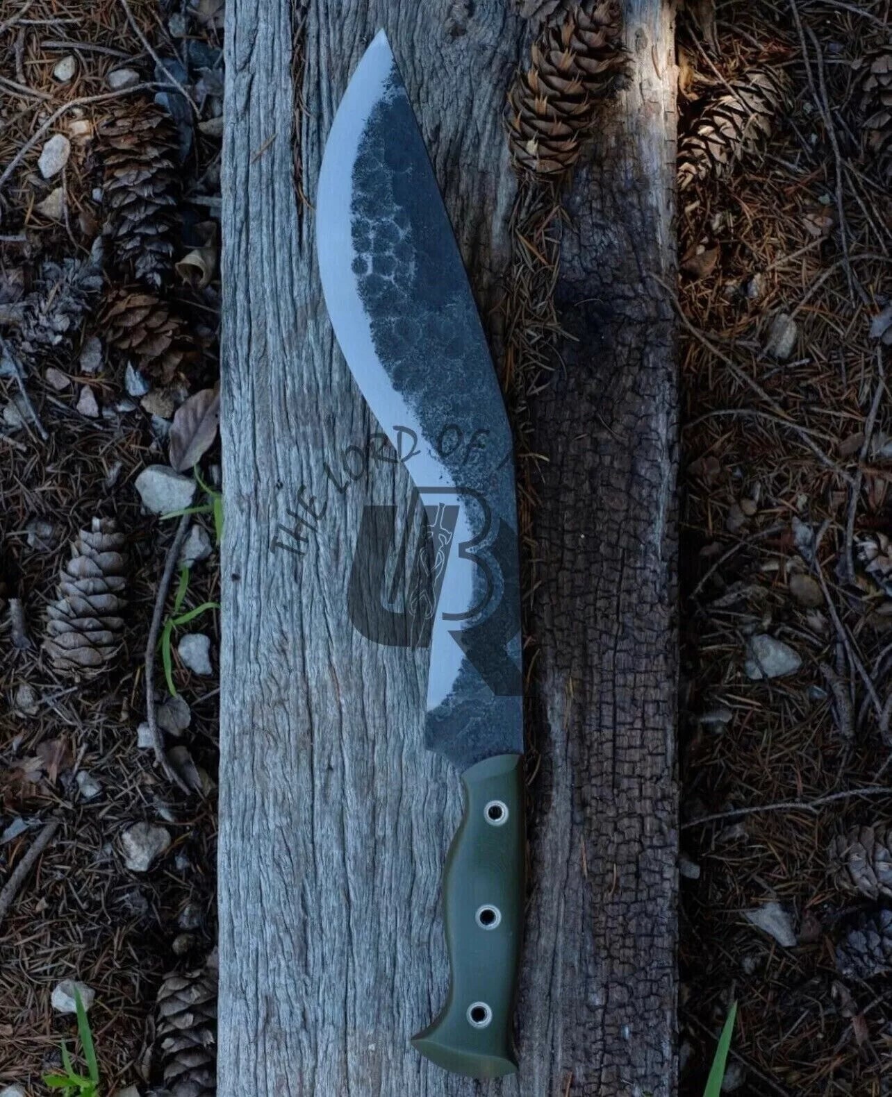 Custom Handmade High Carbon Steel Kukri Knife – UBR Hunting Knife with Micarta Handle Unique Blades Runner