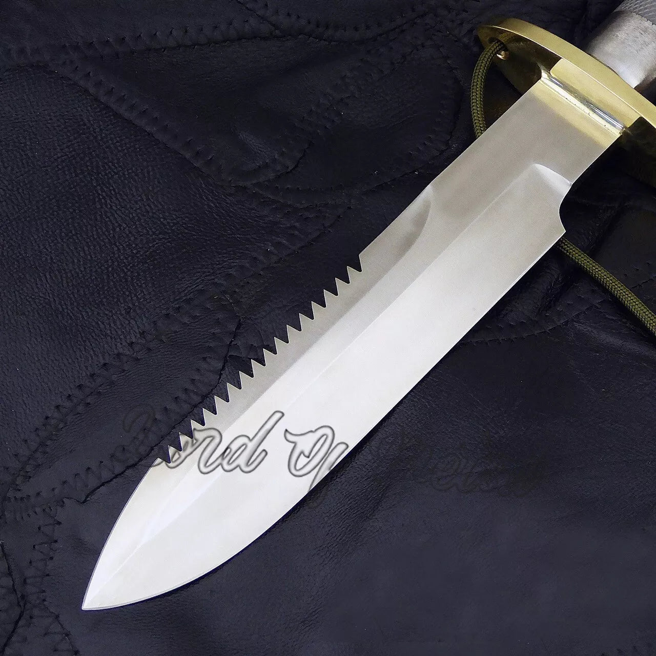 Handmade D-2 Steel Full Tang Randall Knife – Heavy Duty Outdoor Bowie with Sheath Unique Blades Runner