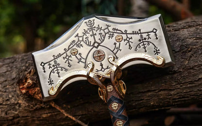 God Of War Ragnarok Mjolnir Thor’s Hammer Souvenir Replica Hammer Unique Blades Runner