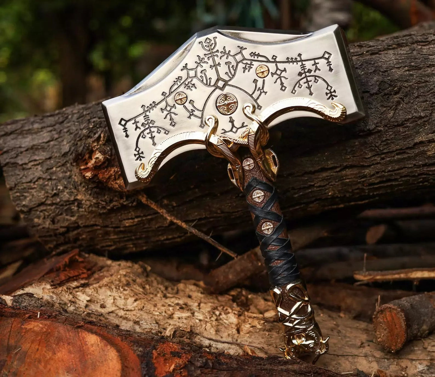 God Of War Ragnarok Mjolnir Thor’s Hammer Souvenir Replica Hammer Unique Blades Runner