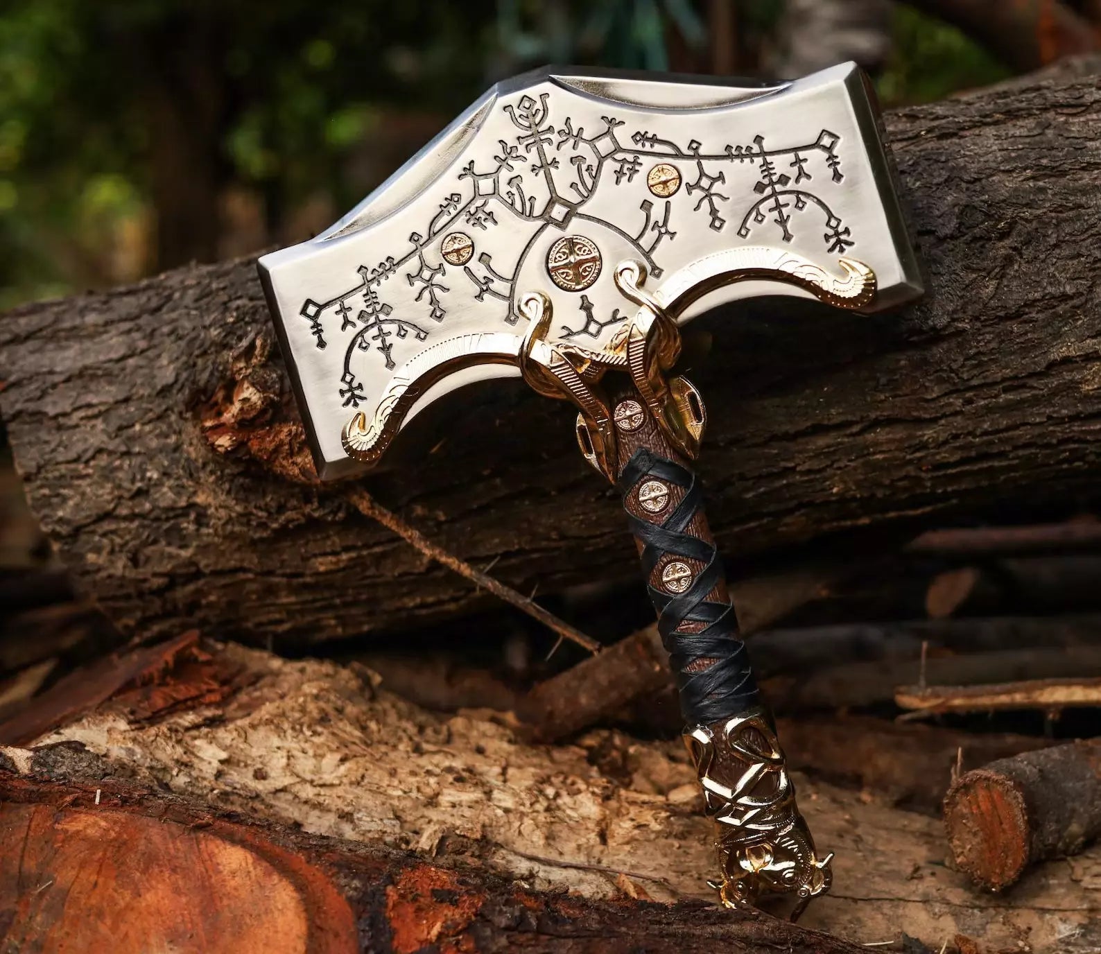 God Of War Ragnarok Mjolnir Thor’s Hammer Souvenir Replica Hammer Unique Blades Runner