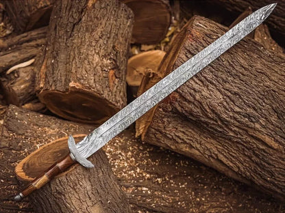 Roman Gladius Sword – Handmade Damascus Steel Blade, Collectible with Sheath Unique Blades Runner
