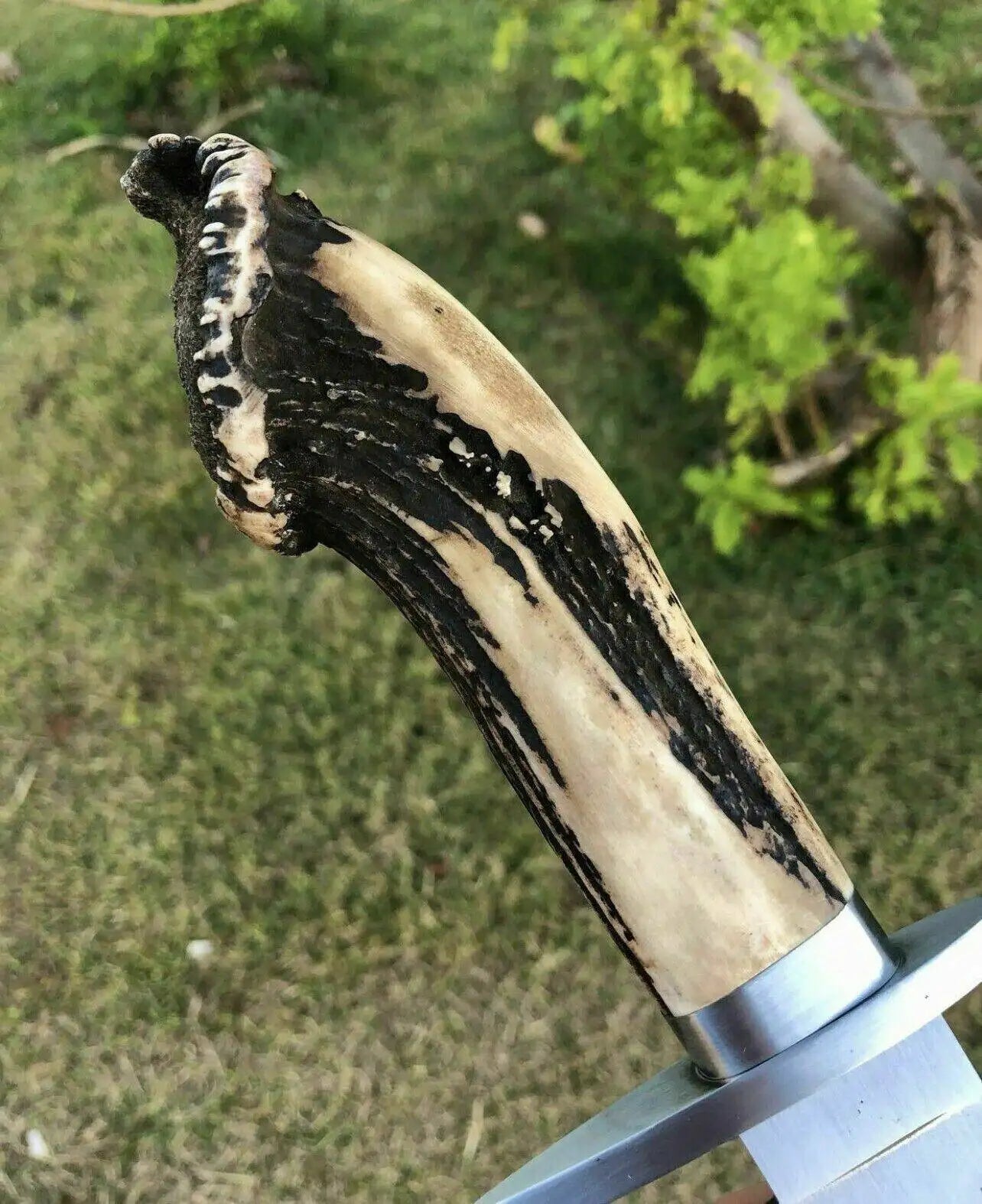 UBR Custom Handmade D2 Tool Steel Bowie Knife with Stag Horn Handle – Best Gift Unique Blades Runner