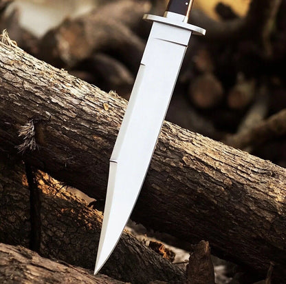 Handmade Jim Bowie Knife | D2 Tool Steel, Full Tang, Leather Sheath Unique Blades Runner