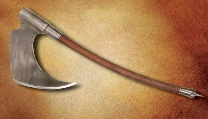Death Dealer Axe Custom Hand Forged With Leather Sheath Unique Blades Runner