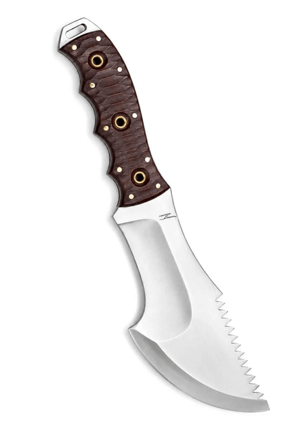 Tracker Knife with Sawback Spine & Micarta Handle - Unique Blades Runner