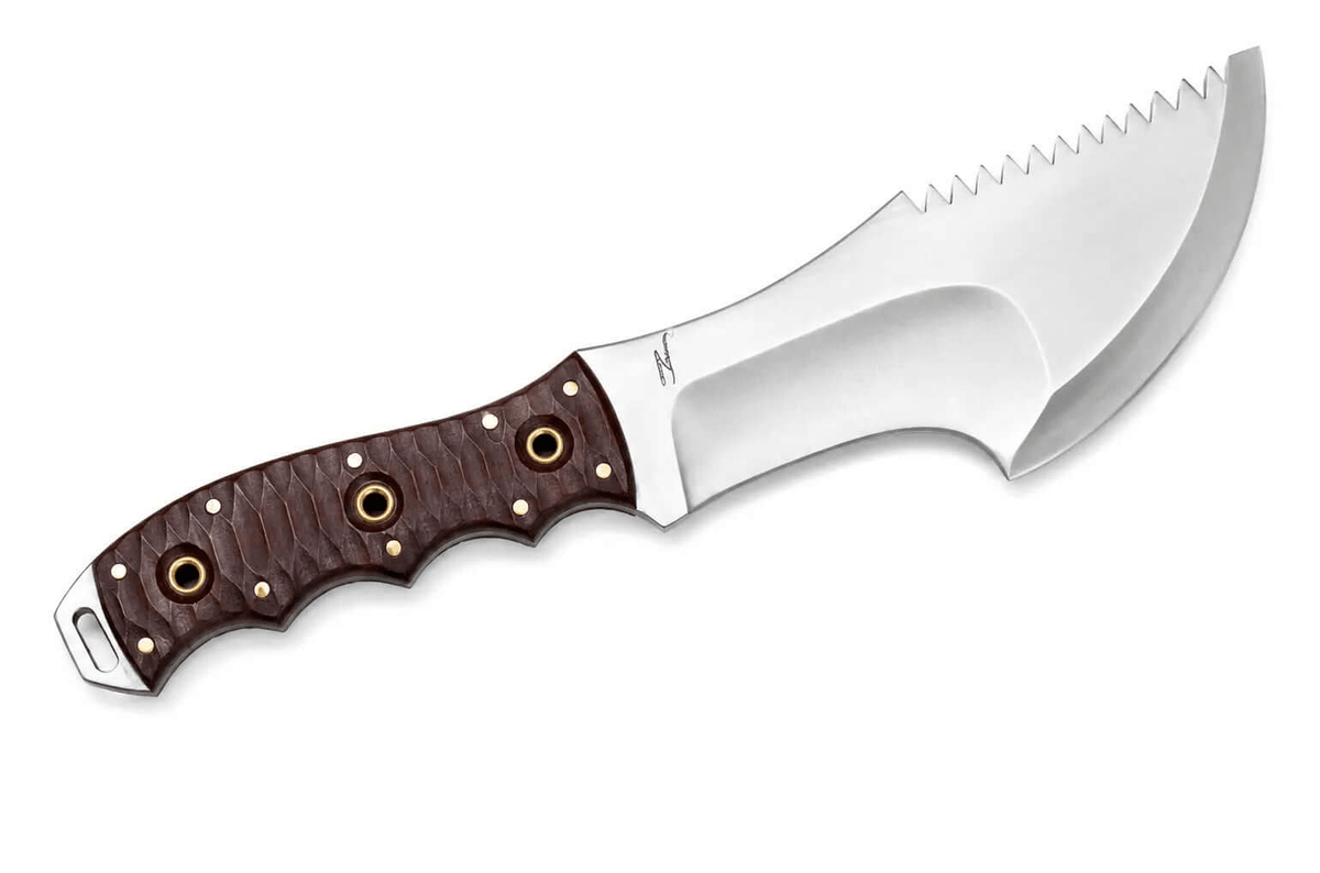 Tracker Knife with Sawback Spine & Micarta Handle - Unique Blades Runner