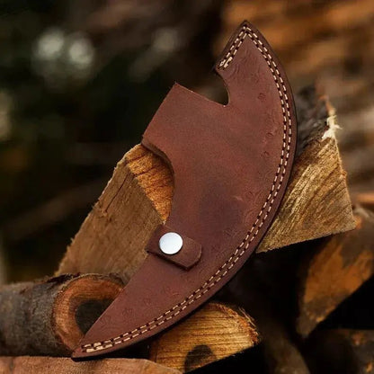Viking Style Pizza Cutter Axe – Handmade Pizza Cutter | Best Gift for Him, Birthday & Anniversary | Includes Leather Sheath - Unique Blades Runner